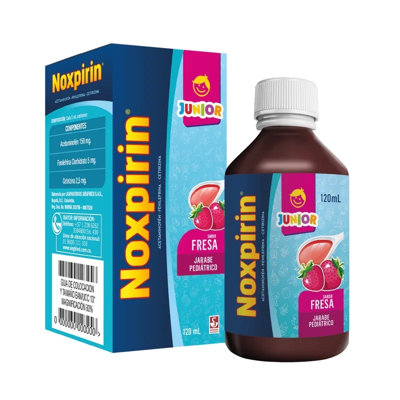 Noxpirin Junior F jarabe 120 mL