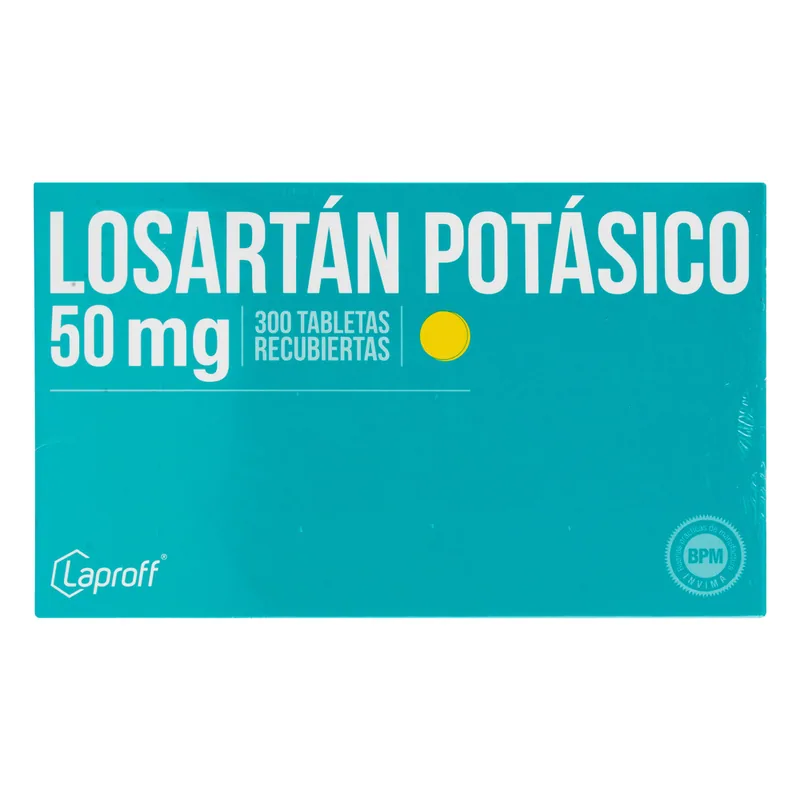 Losartan 50 mg 300 tabletas LP