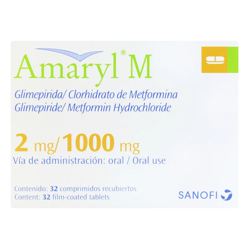 Amaryl M 2 mg/1000 mg 32 comprimidos
