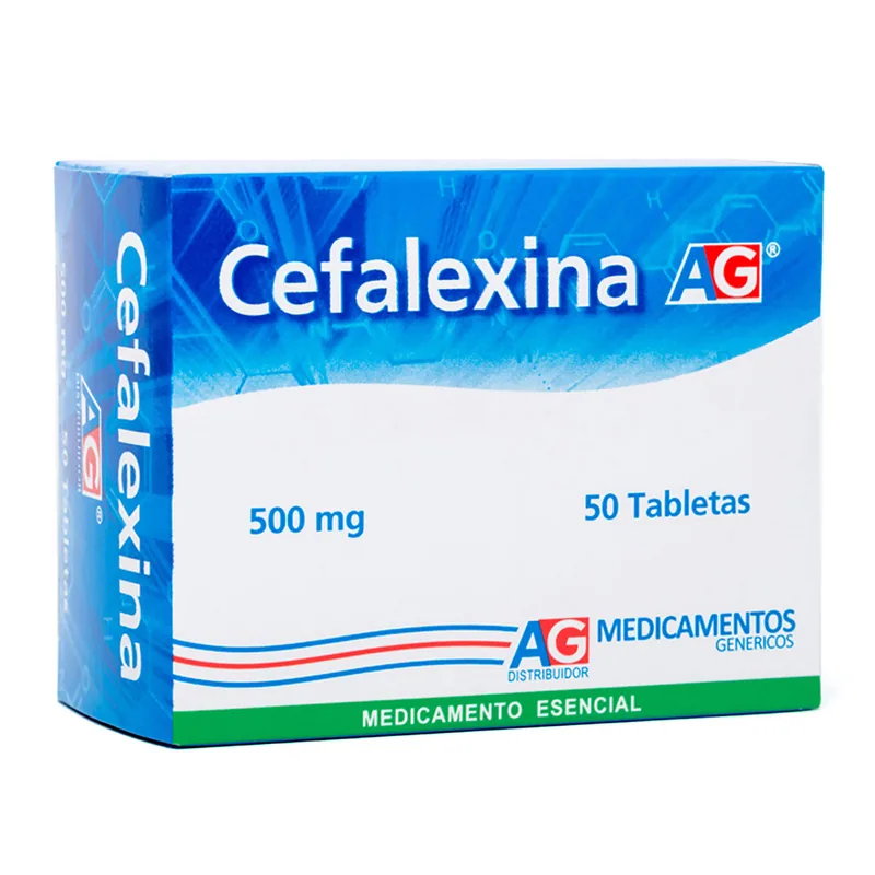 Cefalexina 500 mg 50 tabletas AG