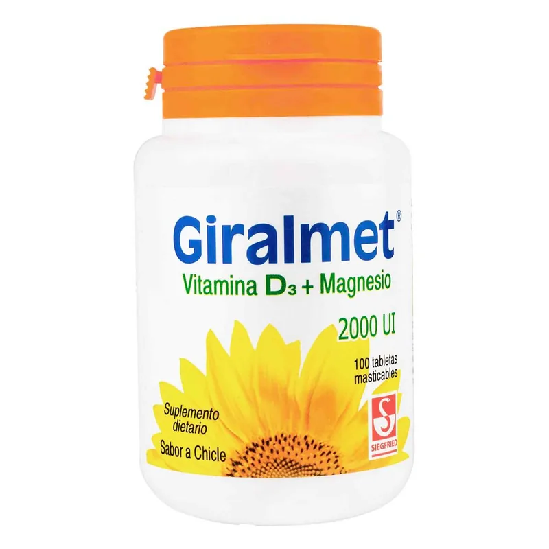 Giralmet Vitamina D 2000 UI 100 tabletas