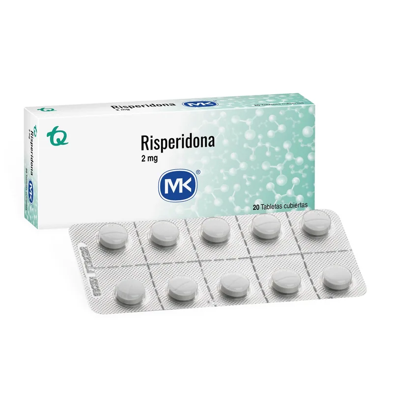 Risperidona 2 mg 20 tabletas MK