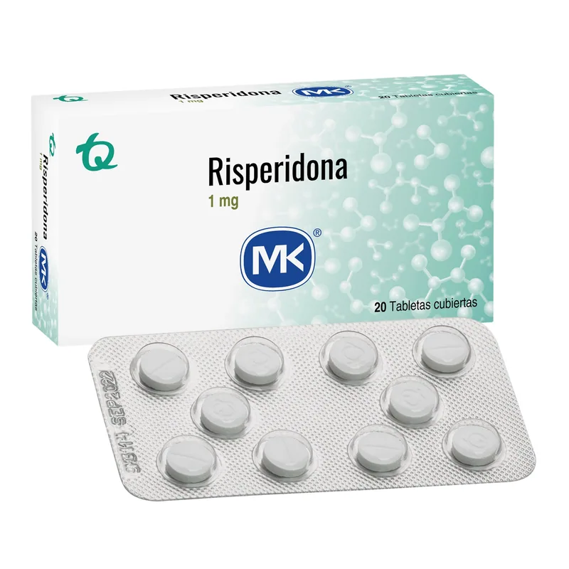 Risperidona 1 mg 20 tabletas MK