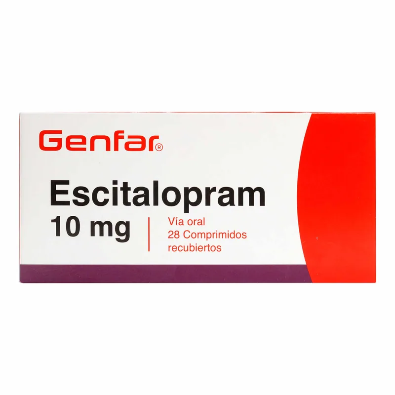 Escitalopram 10 mg 28 tabletas GF