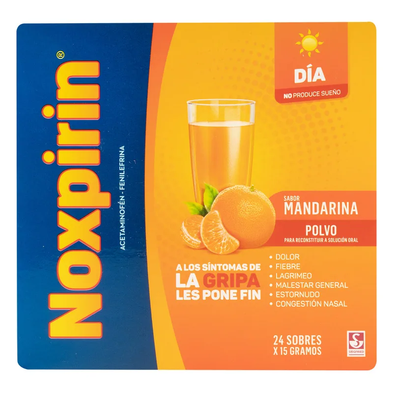 Noxpirin F Jugo Dia Mandarina Gra 24 sobres