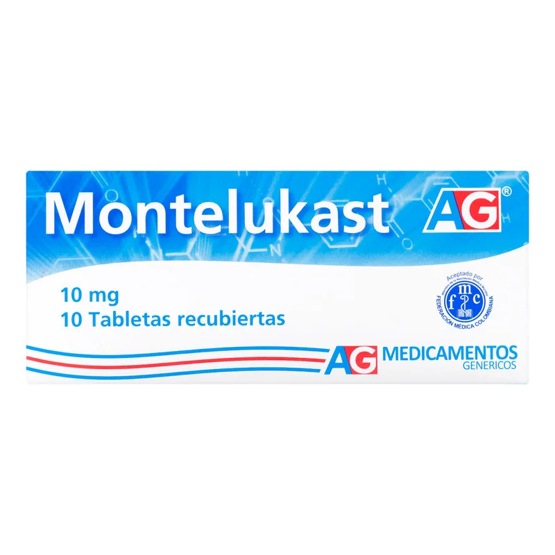 Montelukast 10 mg 10 tabletas AG