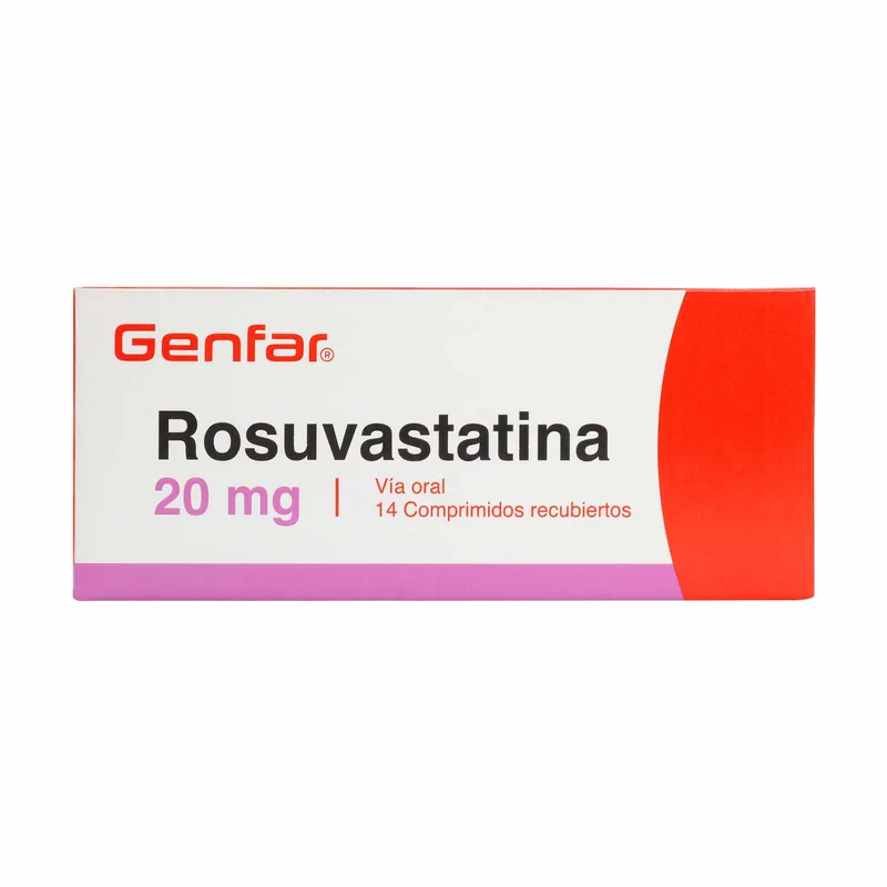 Rosuvastatina 20 mg 14 tabletas GF