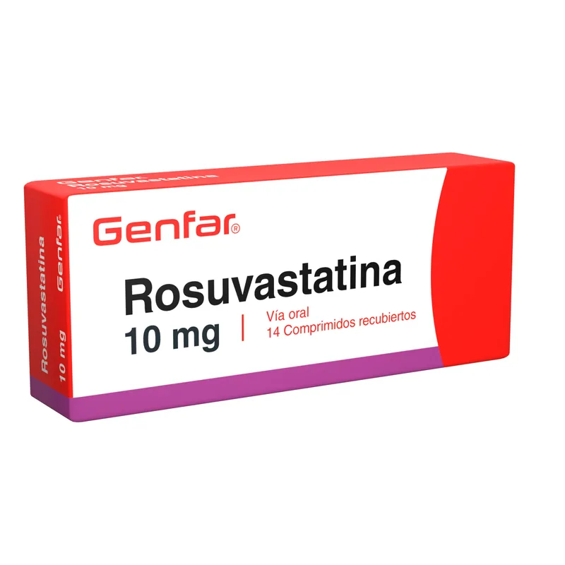 Rosuvastatina 10 mg 14 tabletas GF