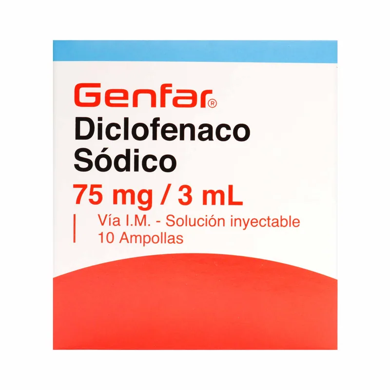 Diclofenaco 75 mg 10 ampollas GF