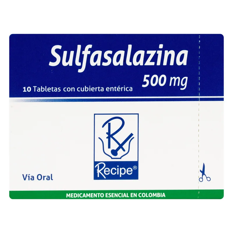 Sulfasalazina 500 mg 10 tabletas RC