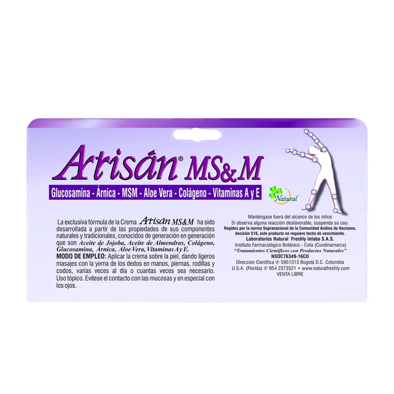 Crema Artrisan Msym 80 Gramos