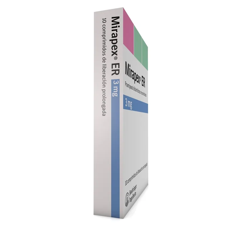Mirapex ER 3 mg 10 tabletas