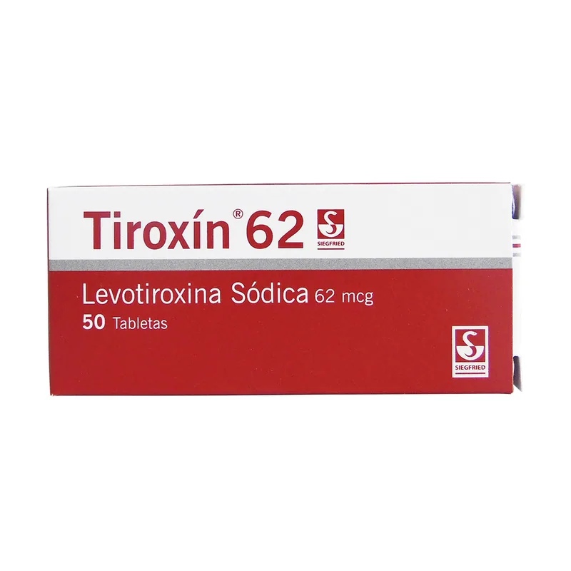 Tiroxin 62 mcg 50 tabletas