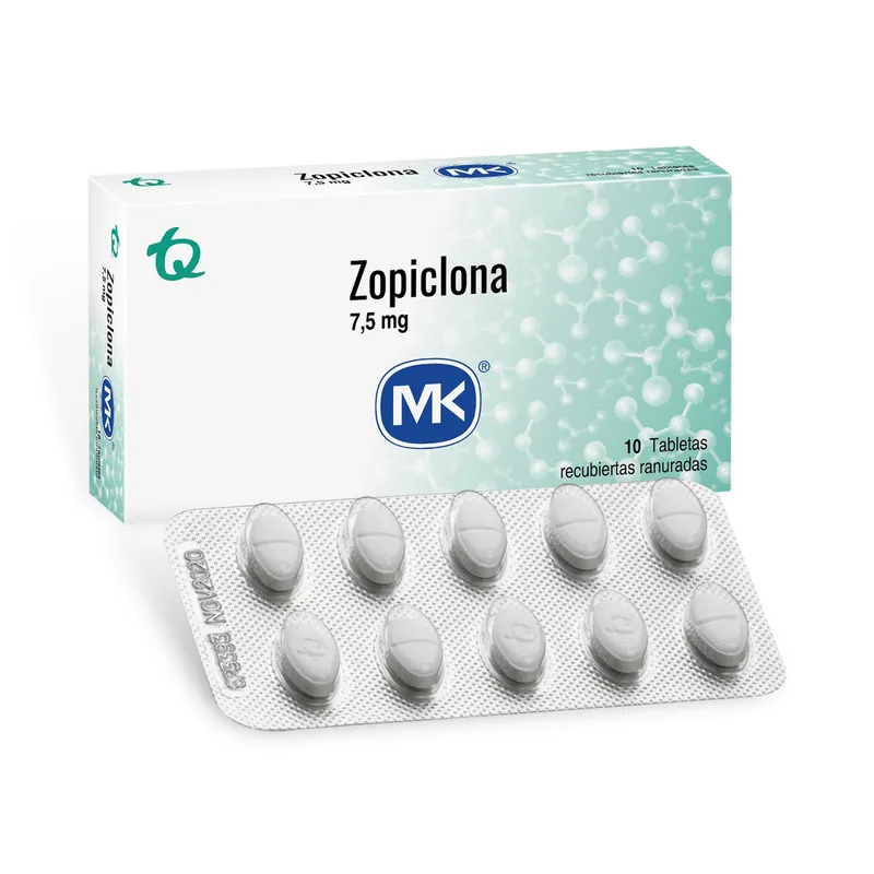 Zopiclona 7.5 mg 10 tabletas MK