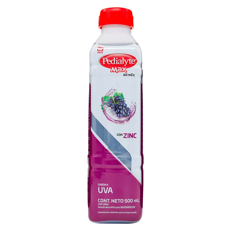 Pedialyte con Zinc 60 Uva 500 mL
