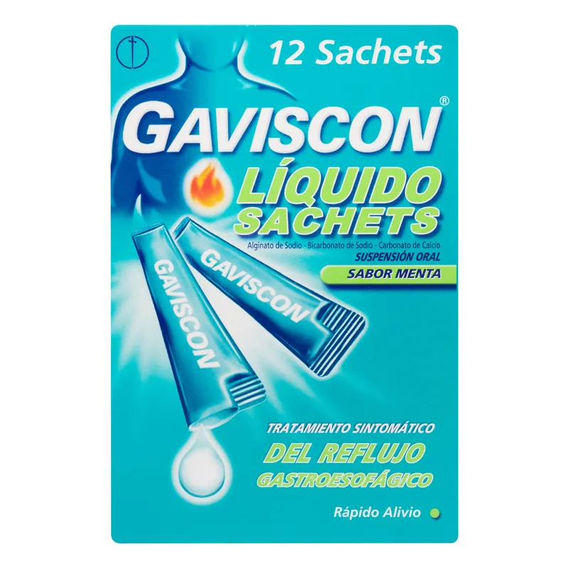 Gaviscon suspensión Menta 10 mL x 12 unidades