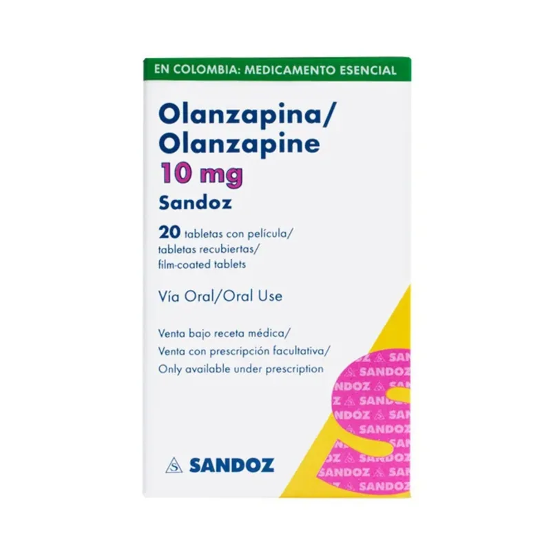 Olanzapina 10 mg 20 tabletas Sz