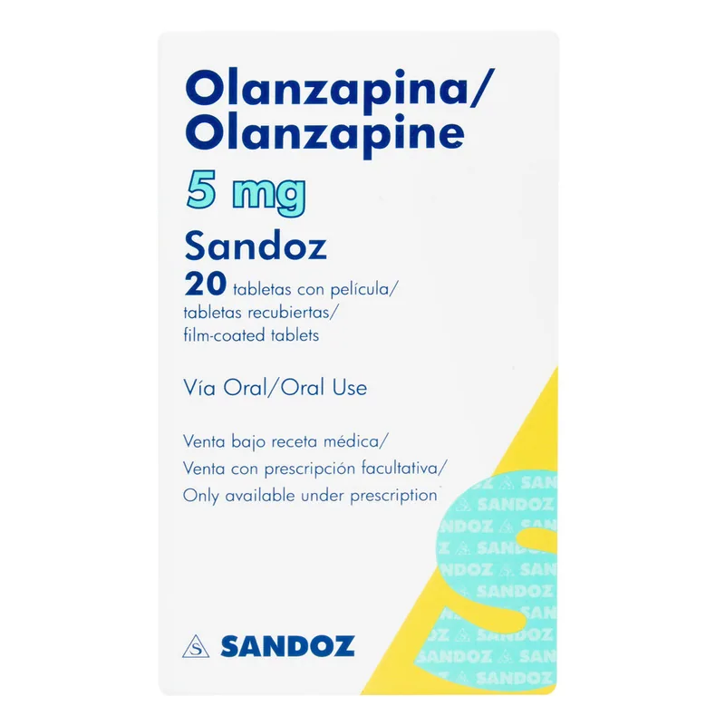 Olanzapina 5 mg 20 tabletas Sz