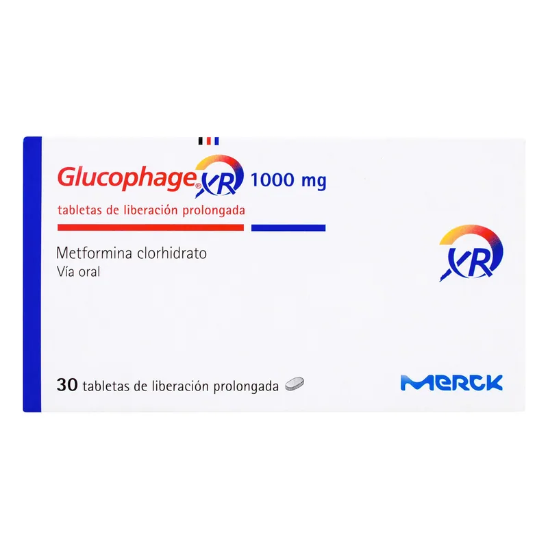 Glucophage XR 1000 mg 30 tabletas