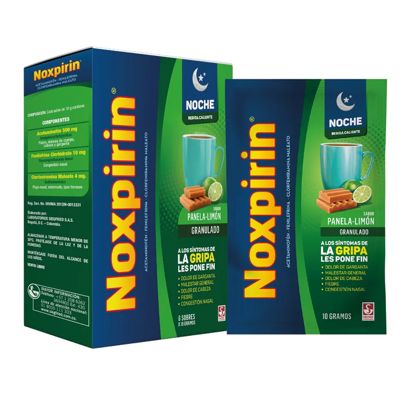 Noxpirin F Noche Adulto 6 sobres