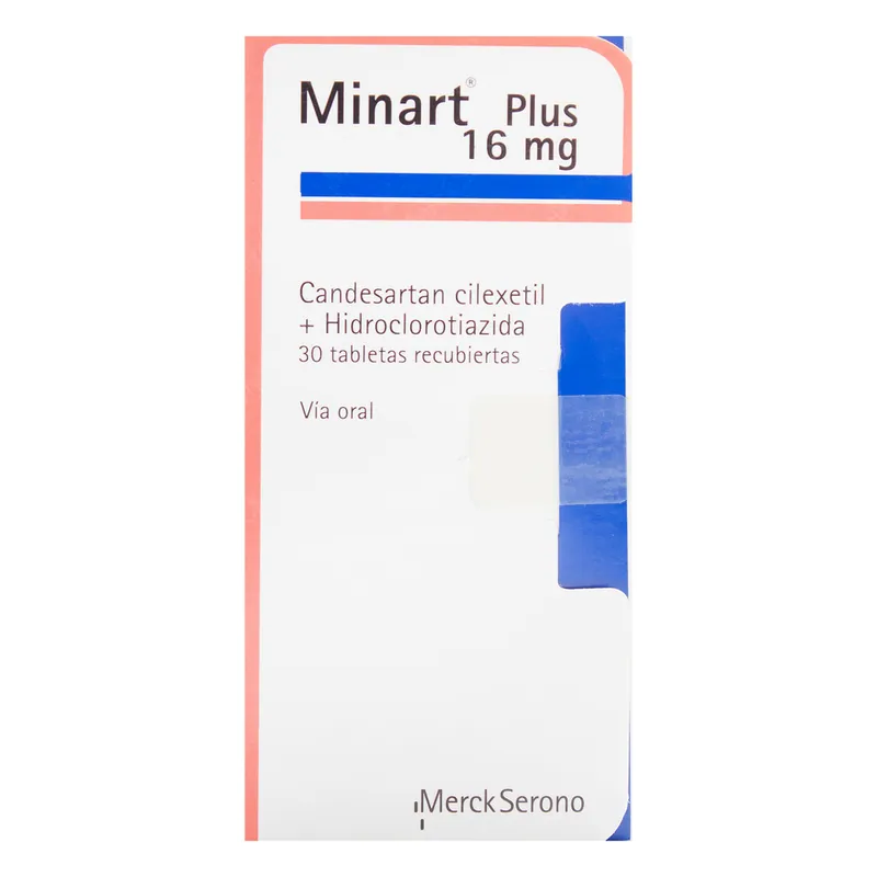 Minart Plus 16/12.5 mg 30 tabletas
