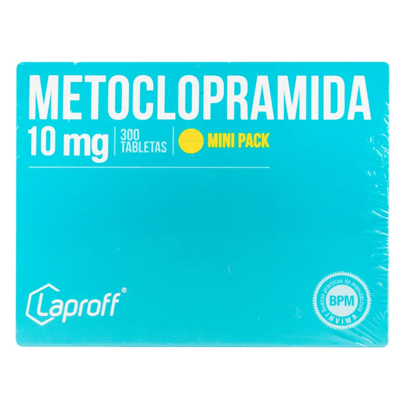 Metoclopramida 10 mg 300 tabletas LP