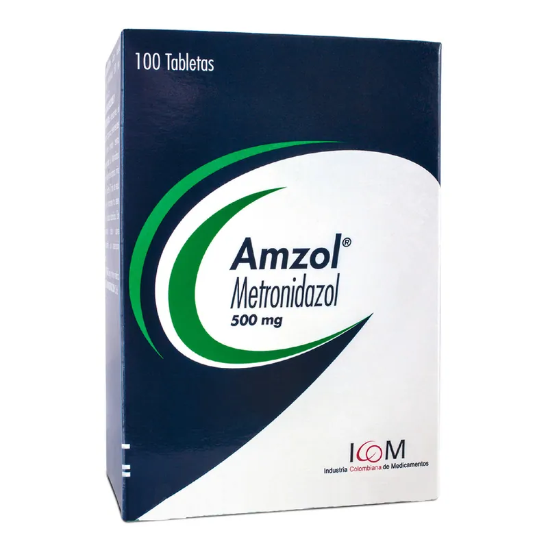 Amzol 500 mg 100 tabletas ICOM
