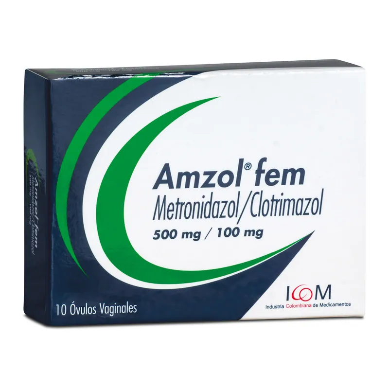 Amzol Fem 500/100 mg 10 óvulos ICOM