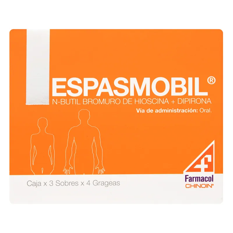 Espasmobil 3 sobres 4 tabletas