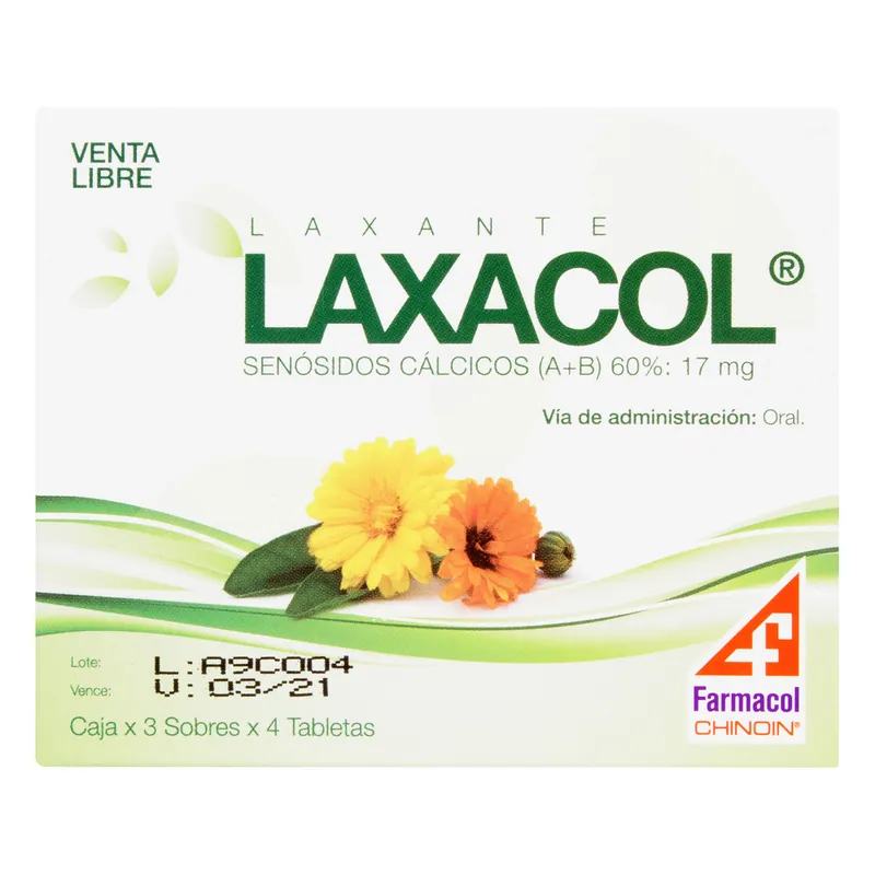 Laxacol 3 sobres 4 tabletas