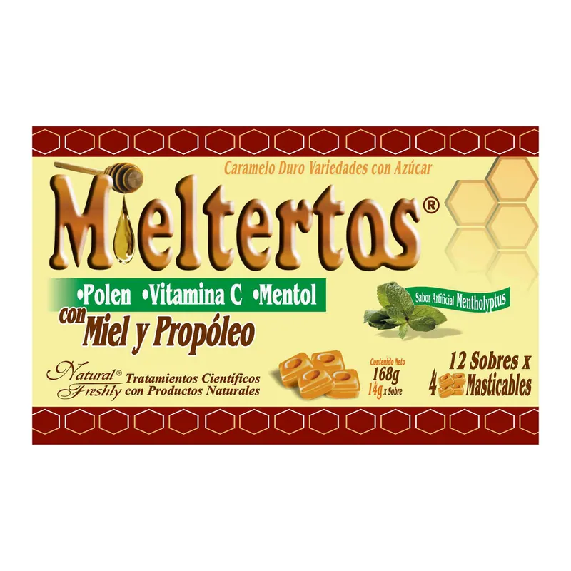 Mieltertos Pastillas Masticables 12 sobres