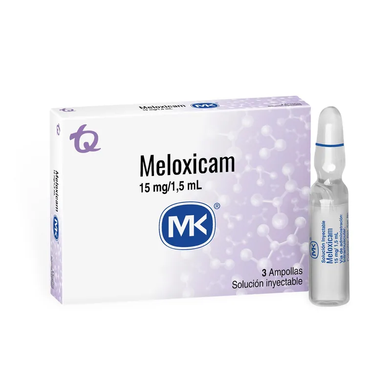Meloxicam 15 mg 3 ampollas MK