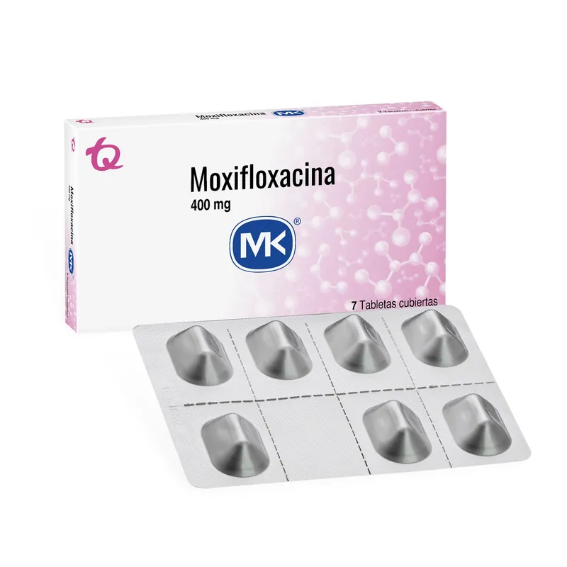 Moxifloxacina 400 mg 7 tabletas MK