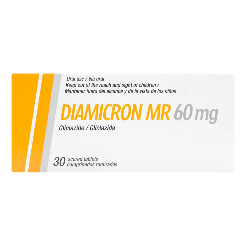 Diamicron Mr 60 mg 30 tabletas