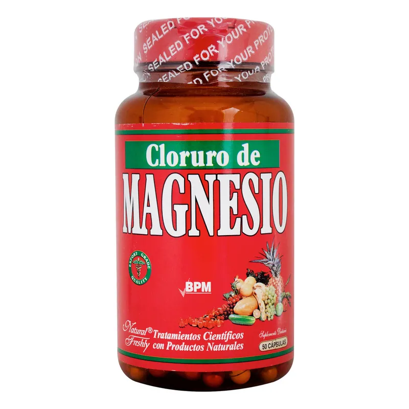 Cloruro de Magnesio + Vitamina D 50 cápsulas