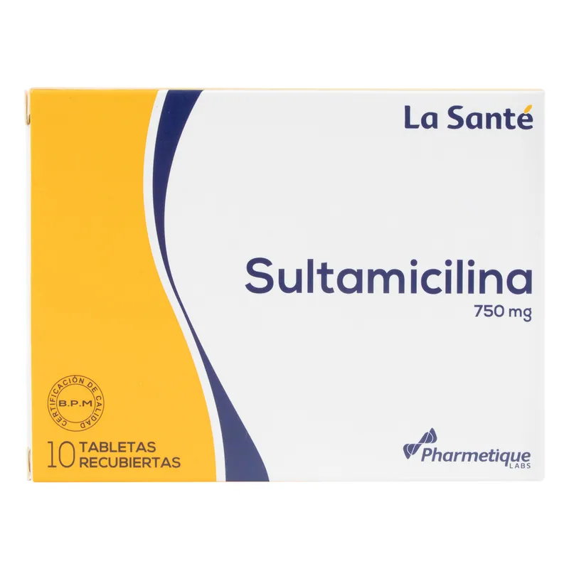 Sultamicilina 750 mg 10 tabletas LS
