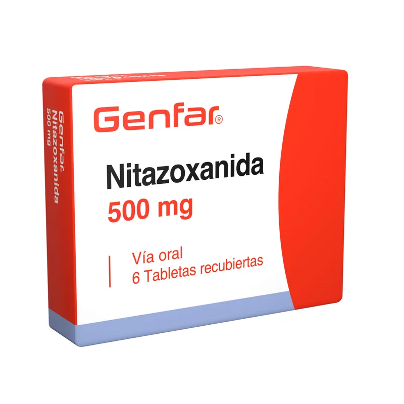 Nitazoxanida 500 mg 6 tabletas GF