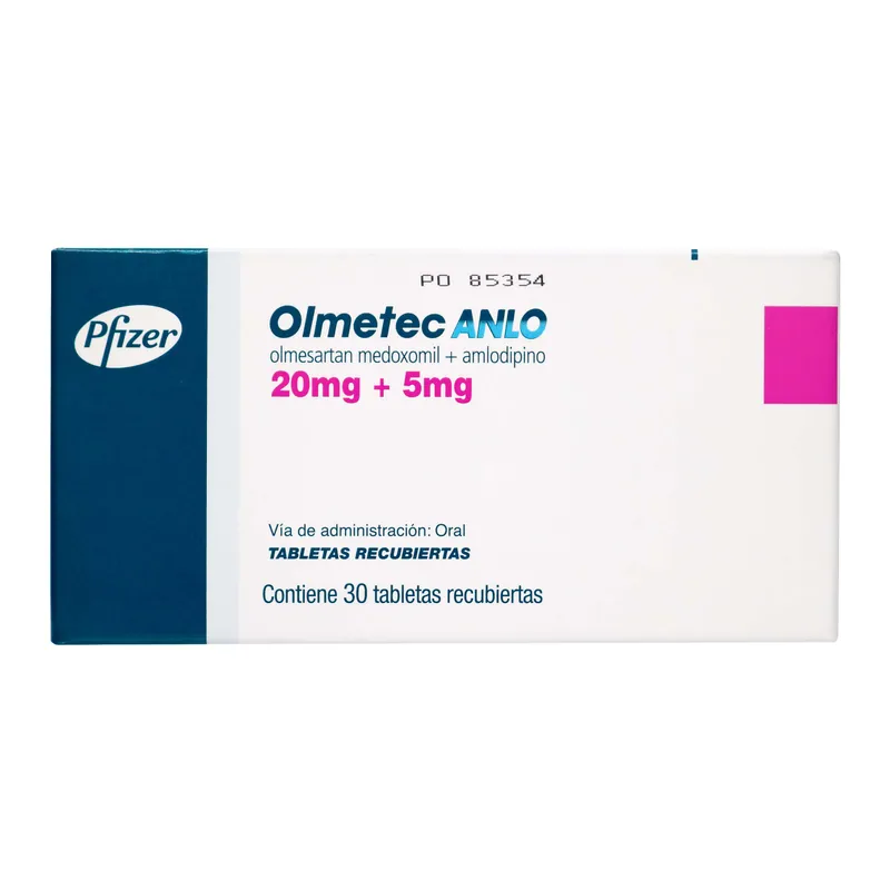 Olmetec Anlo 20/5 mg 30 tabletas