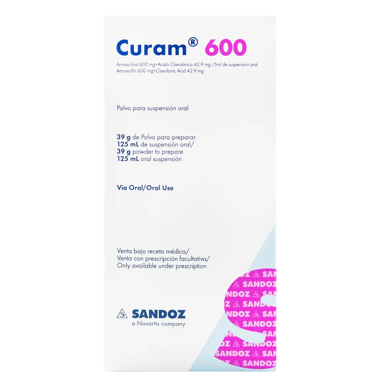Curam 600 mg suspensión 125 mL