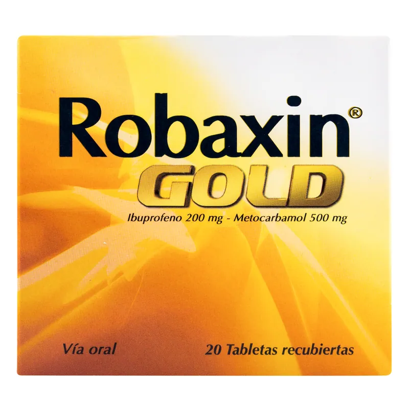 Robaxin Gold 500 mg 20 tabletas