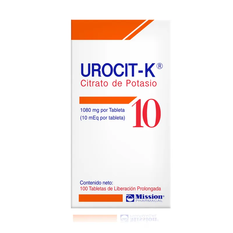 Urocit K 10 Meq frasco 100 tabletas