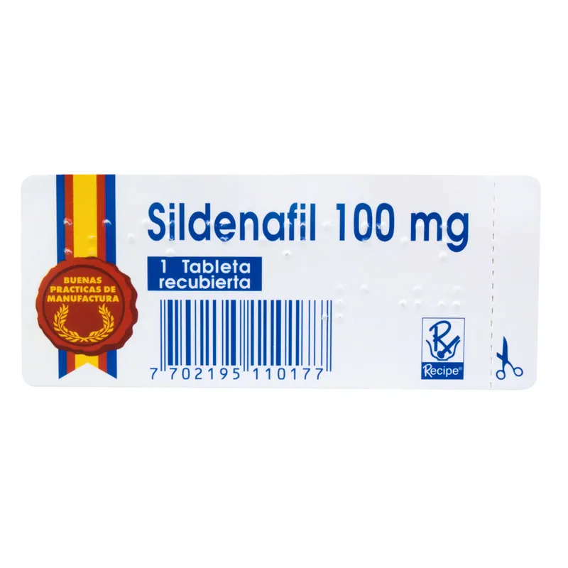 Sildenafil 100 mg 1 tabletas RC