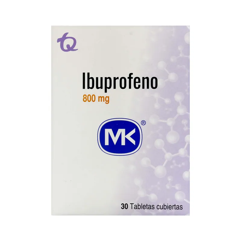 Ibuprofeno 800 mg 30 tabletas MK