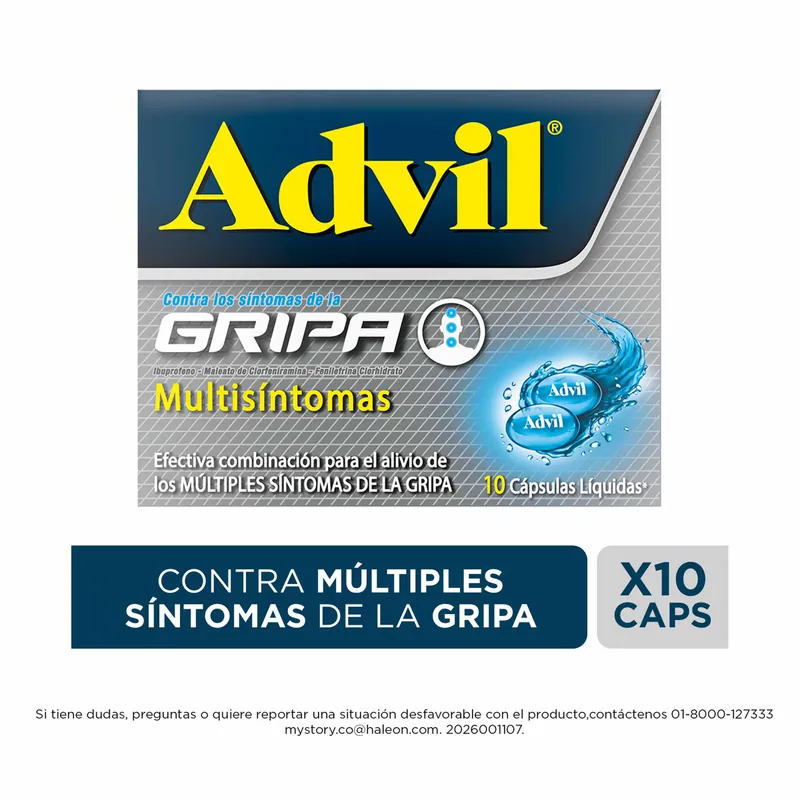 Advil Gripa 10 cápsulas