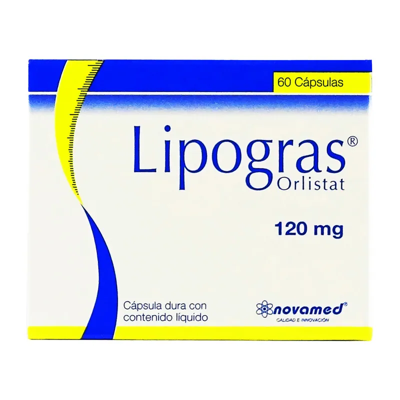 Lipogras 120 mg 60 cápsulas