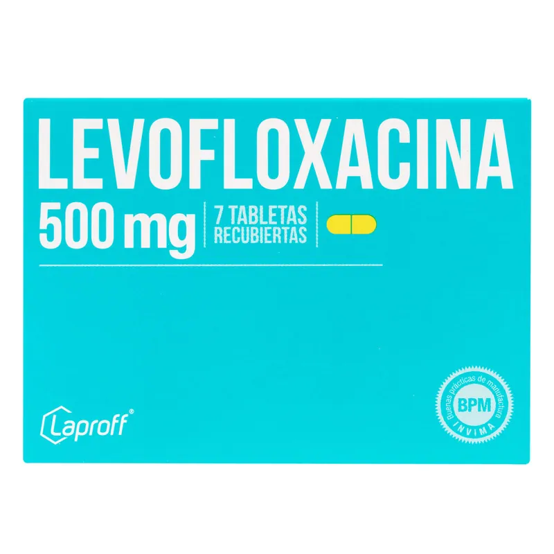 Levofloxacino 500 mg 7 tabletas LP