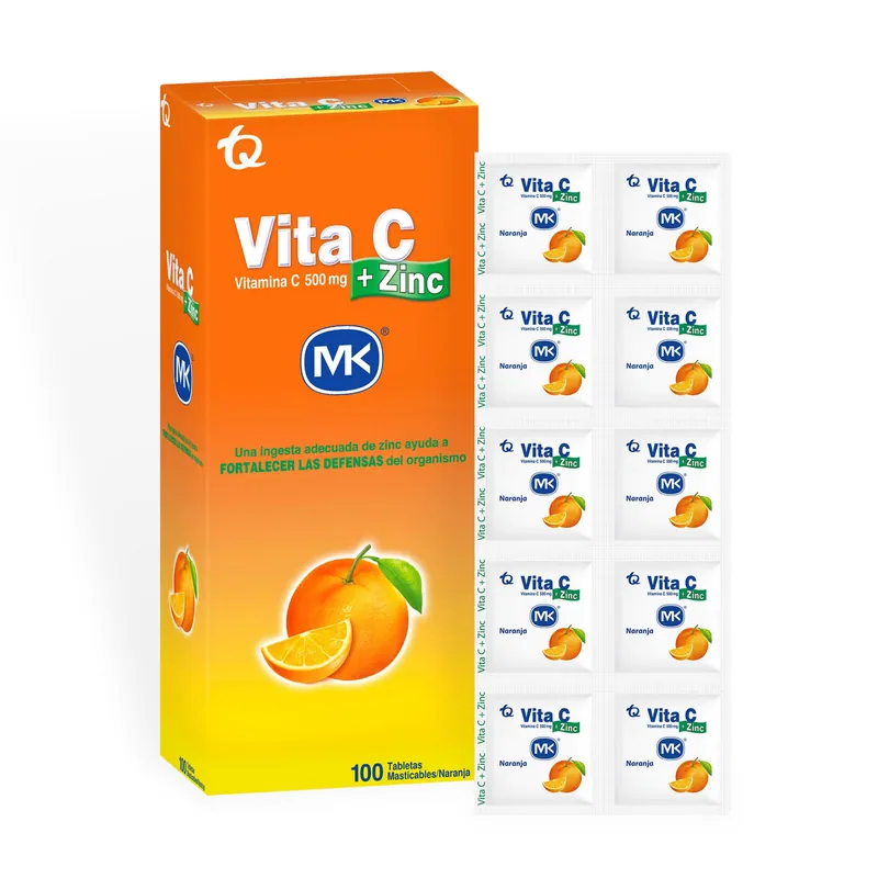 Vitamina Vita C+zinc Nar Mast 100 tabletas MK