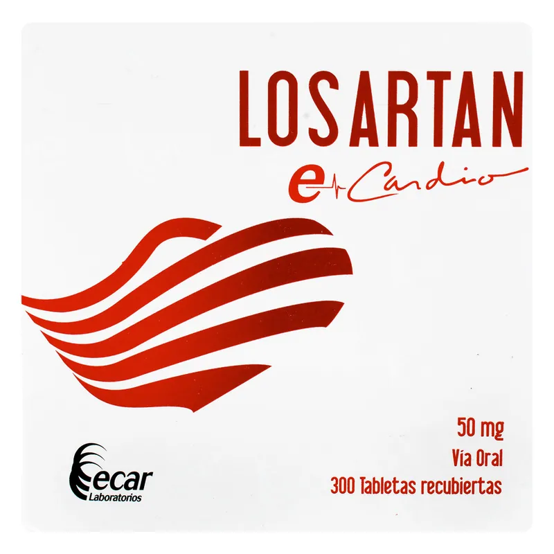 Losartan 50 mg 300 tabletas EC