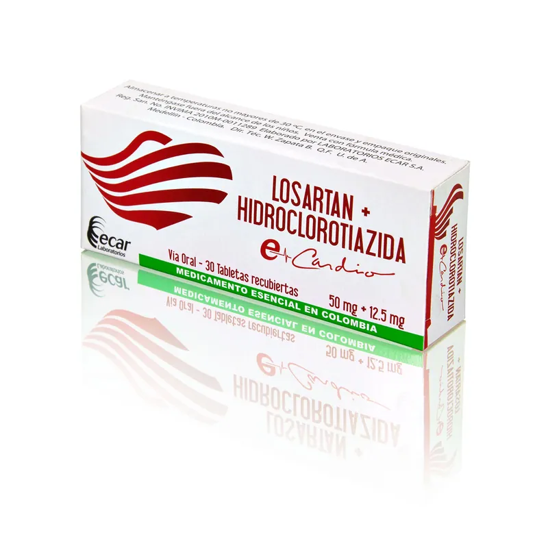 Losartan 50 mg 30 tabletas EC