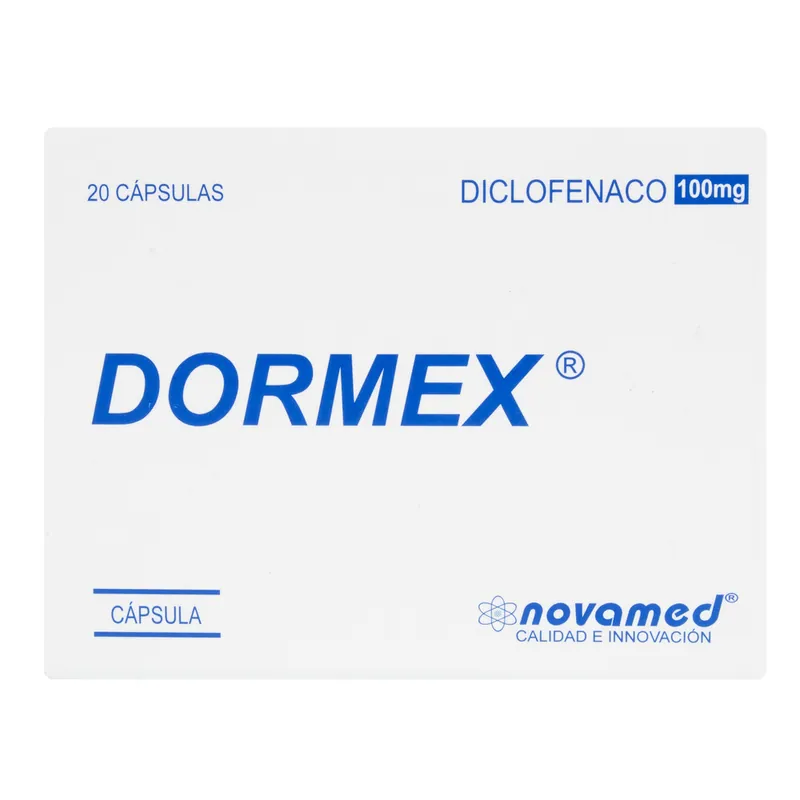 Diclofenaco sódico Dormex 100 mg 20 cápsulas